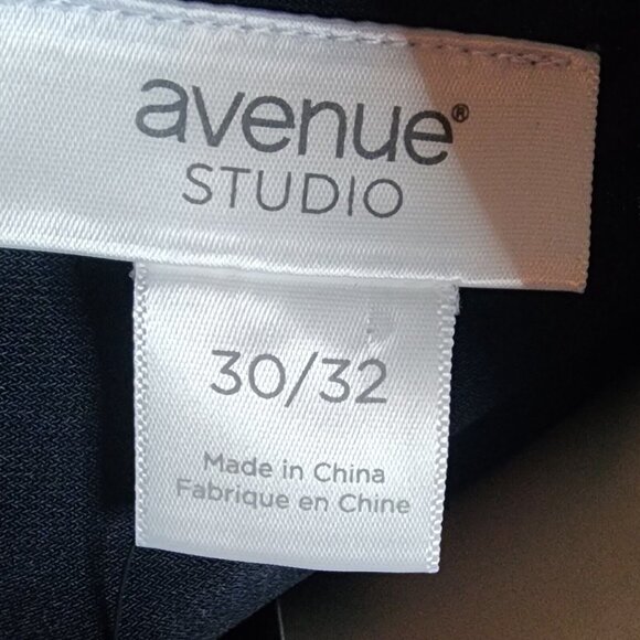 Avenue Dress Womens Plus Size 30/32 Solid Blue Red Floral Sleeveless Pullover - Picture 5 of 9